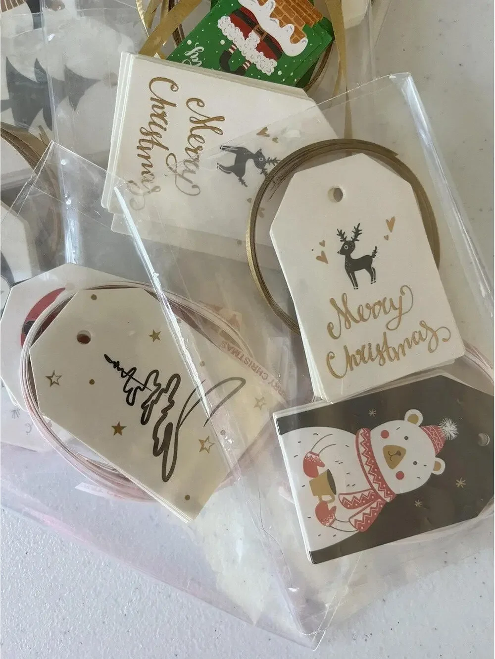 Christmas Tags Ole style Christmas 27 Bags Gift Tag 18-20 tags per  bag
